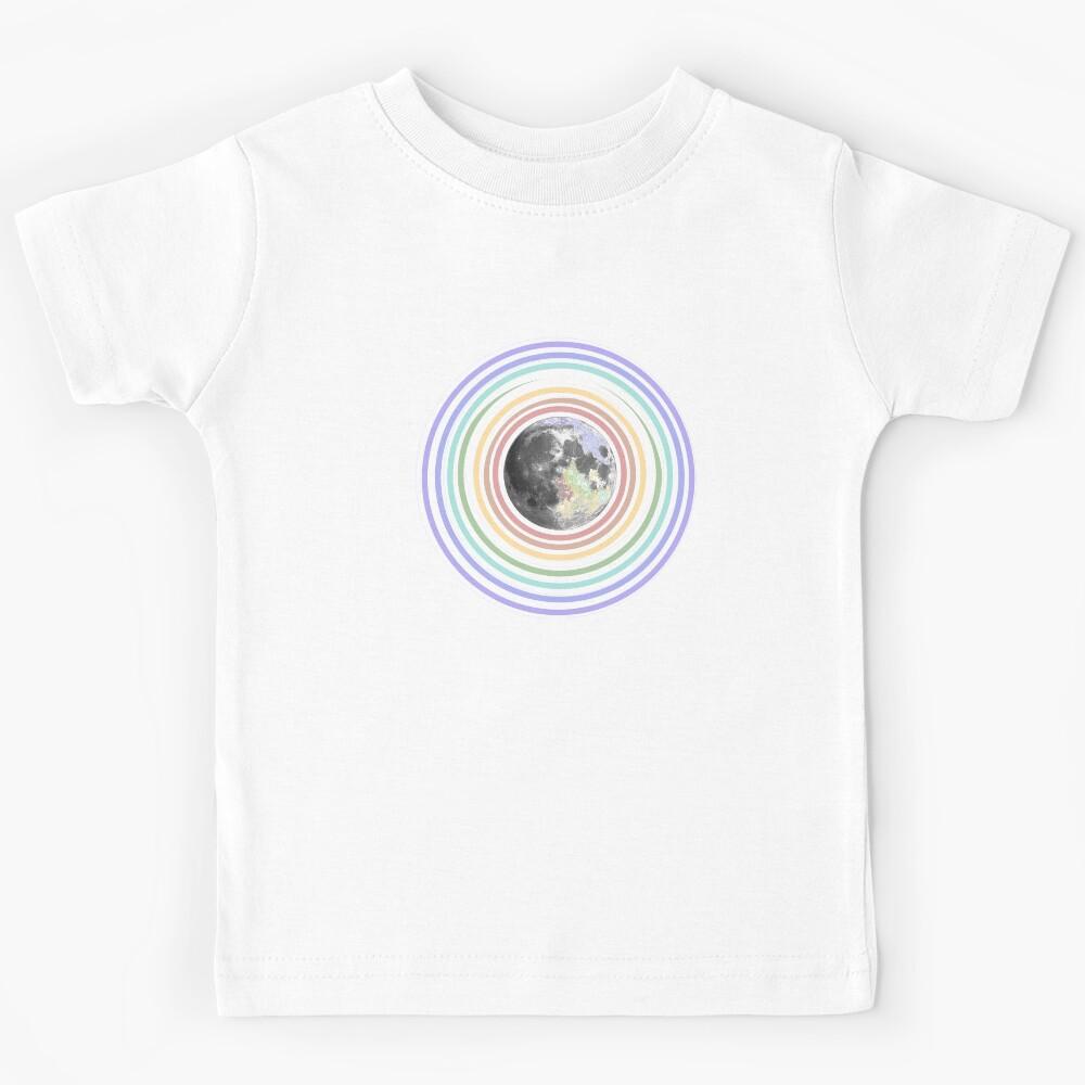 Rainbow over the moon black version Kids T-Shirt 160