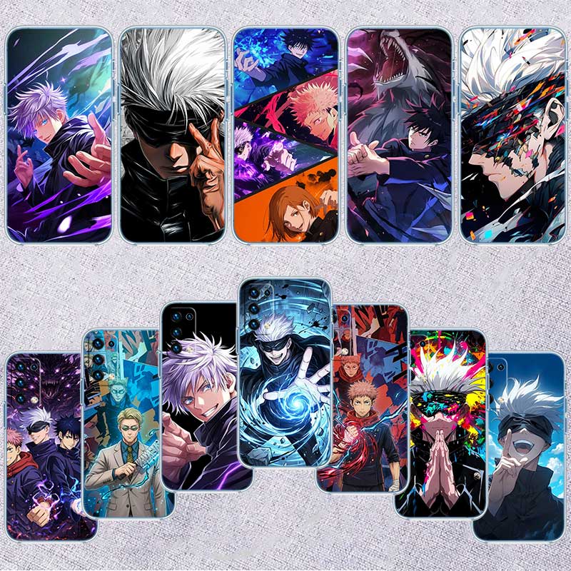 NH27 G-Gojo S-Satoru Transparent Phone Case for Samsung Galaxy A04 A04S A14 A23 A34 A54 M23 M33 M52 M53