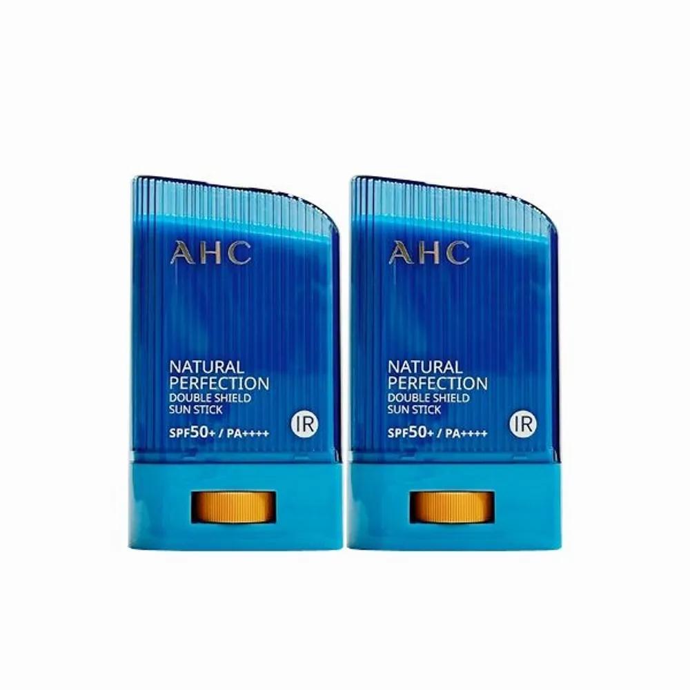 

Солнцезащитный крем AHC Natural Perfection Double Shield (синий) 22g (SPF50 +) 2 куска Double Shield Sun Stick (Green)