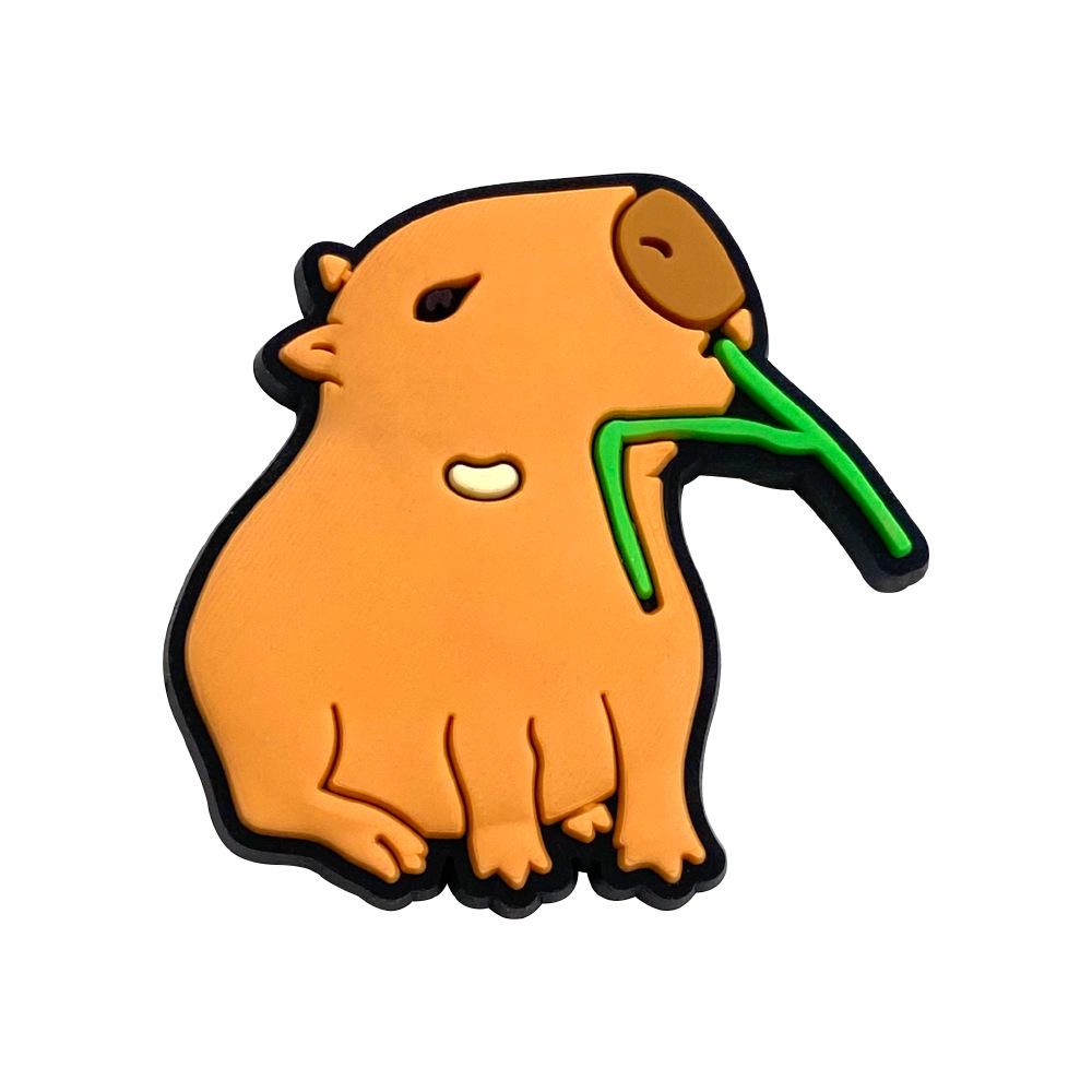 Emotionally Stable Capybara Pen Clip: Detachable Ballpoint, Gel Pen, Pencil Decorative Buckle