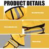 Dog Poncho, Rain Jacket for Dogs Waterproof, Reflective Safety Dog Raincoat, Yellow M Size, Polyester Material