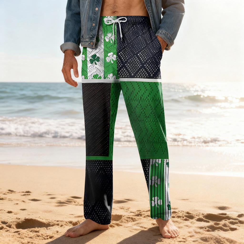 Men's Home Soft Pajama Pants Drawstring With Pockets Casual Sports Pants