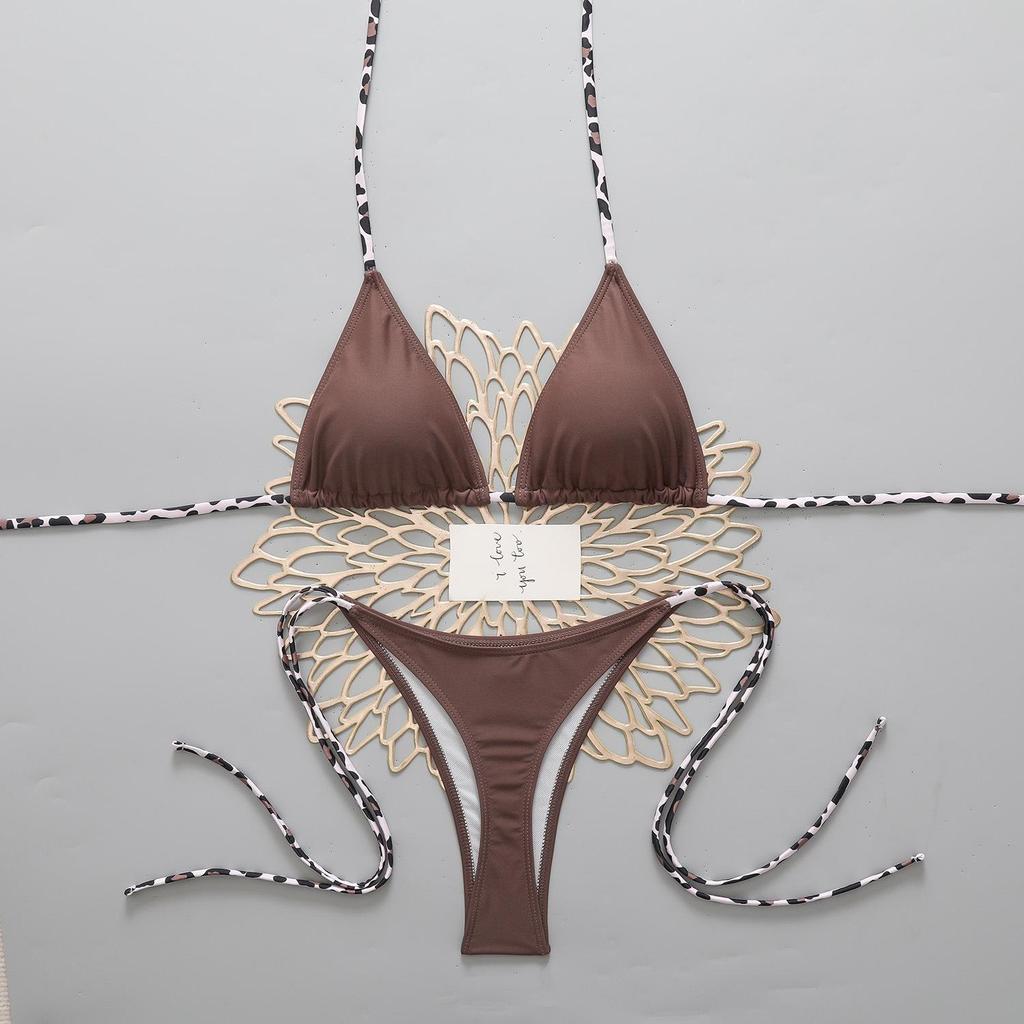 2026 European & American Cross-Border High-End Lace-Up Bikini Set for Women