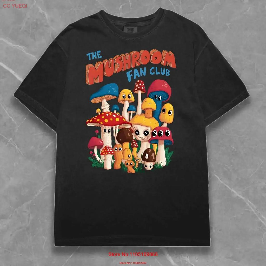 The Mushroom Fan Club T Shirt Cute Fungi Vintage Funny Collectors Fun Streetwear Clothing For Mycology Lovers Vintage