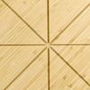 Pizza Cutting Board Bamboo Tray Food Prep Cheese Serving Platter with Grooves for