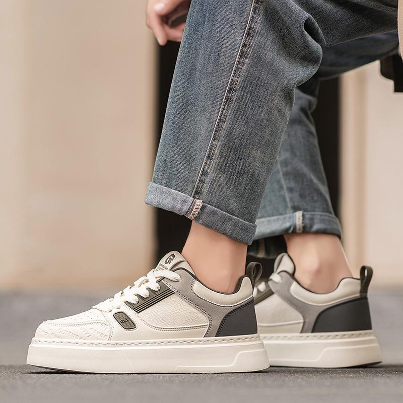 Low-top soft-soled leather classic trendy comfortable cushioning sports skateboard shoes can be worn in all seasons