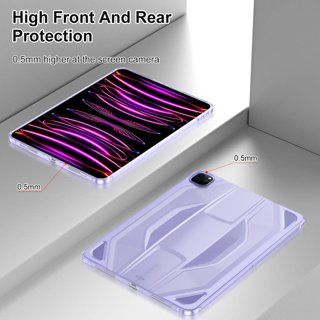 For iPad Pro 11 (2024) Case Anti Drop Clear TPU Tablet Cover