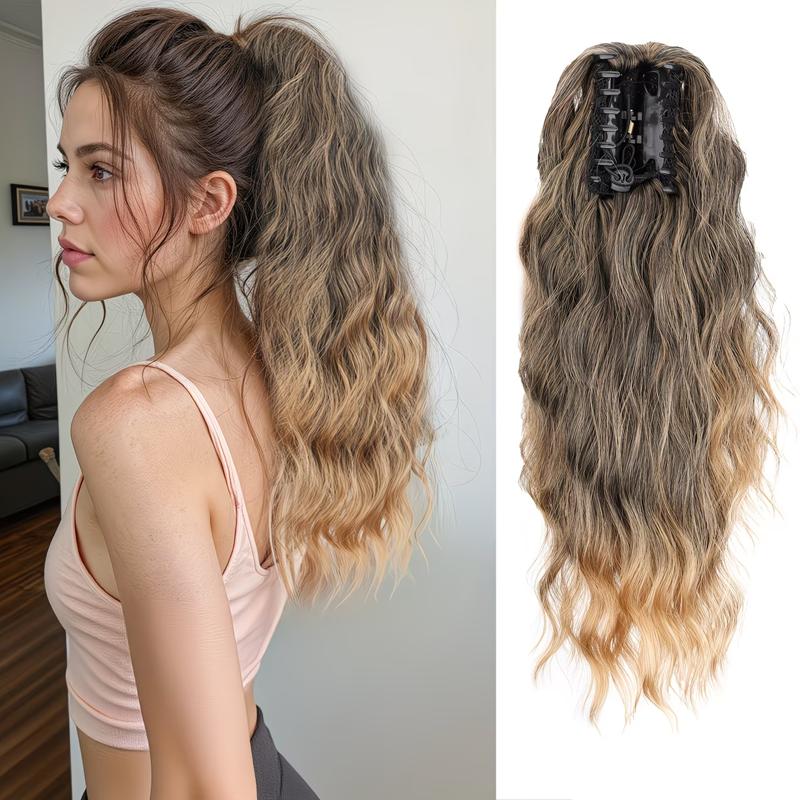 Heat-Resistant High Temperature Synthetic Ponytail Wig for Women Curly Stylish and Elegant with Easy To Wear Claw Clip Perfect for Halloween