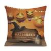 Halloween Linen Pillow Cover Printed Pillow Cover