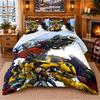 Transformers Pattern Bedding 3Pcs Set Bed Sheet And Pillowcases For Indoor Bedroom