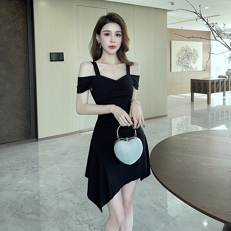 Satin Polyester Bodycon Dress With Vneck And High Waist For Office Wear
