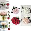 High Realistic Silk Rose Flowers With 18 Heads Ideal For Weddings And Parties