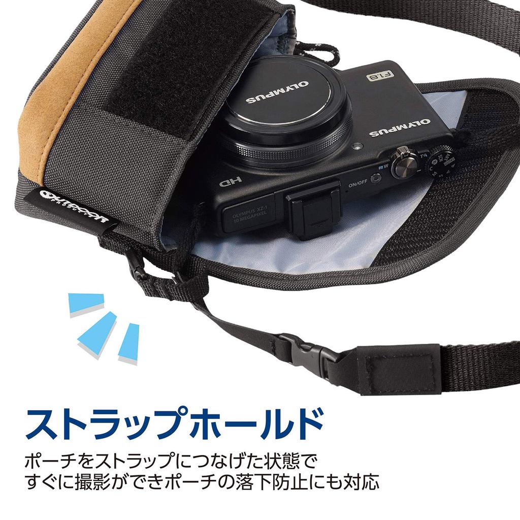 OUTDOOR PRODUCTS Camera Case Camera Pouch 05 Black Hand Strap with Belt Loop 2ODCP05BK 4977187291094