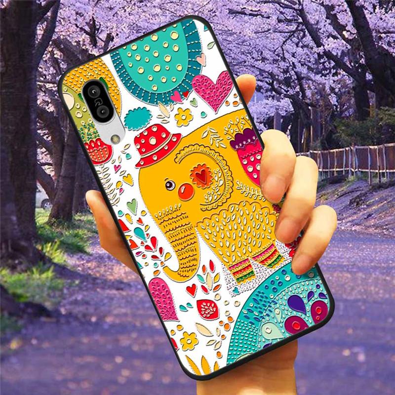 For Sharp Aquos Sense3 Case 3D Flower Relief Silicone Soft Emboss Cover For Sharp Aquos Sense 3 Lite Sense6 6 Luxury Cartoon