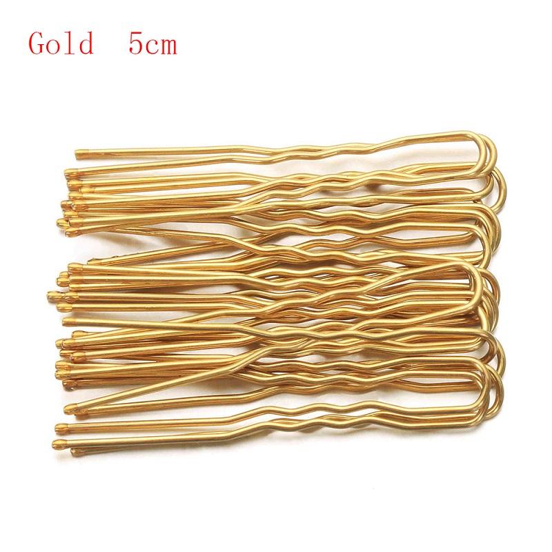 5/7cm 20Pcs U Shaped Hairpin Hair Clips Bobby Pins Metal Barrette Women Modeling Tools Bridal Hairstyle