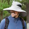 Solar-Powered Wide-Brim Hat with Fan & Face Shield for Outdoor Cycling, Fishing & Sun Protection