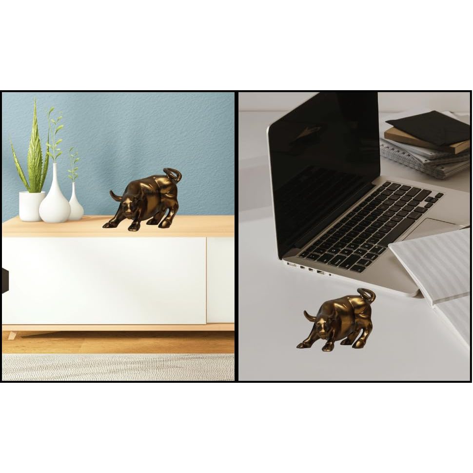 Gold & Silver Plated Vastu & Feng Shui Animals & Birds Set | Luck, Positivity & Wealth | Elephant, Bull, Kamdhenu Cow, Tortoise, Duck, Fish, Horse