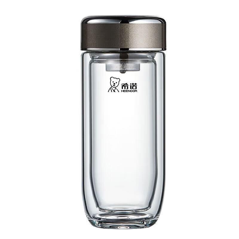 Xinuo 280ml Double-Layer Glass Tea Infuser Bottle