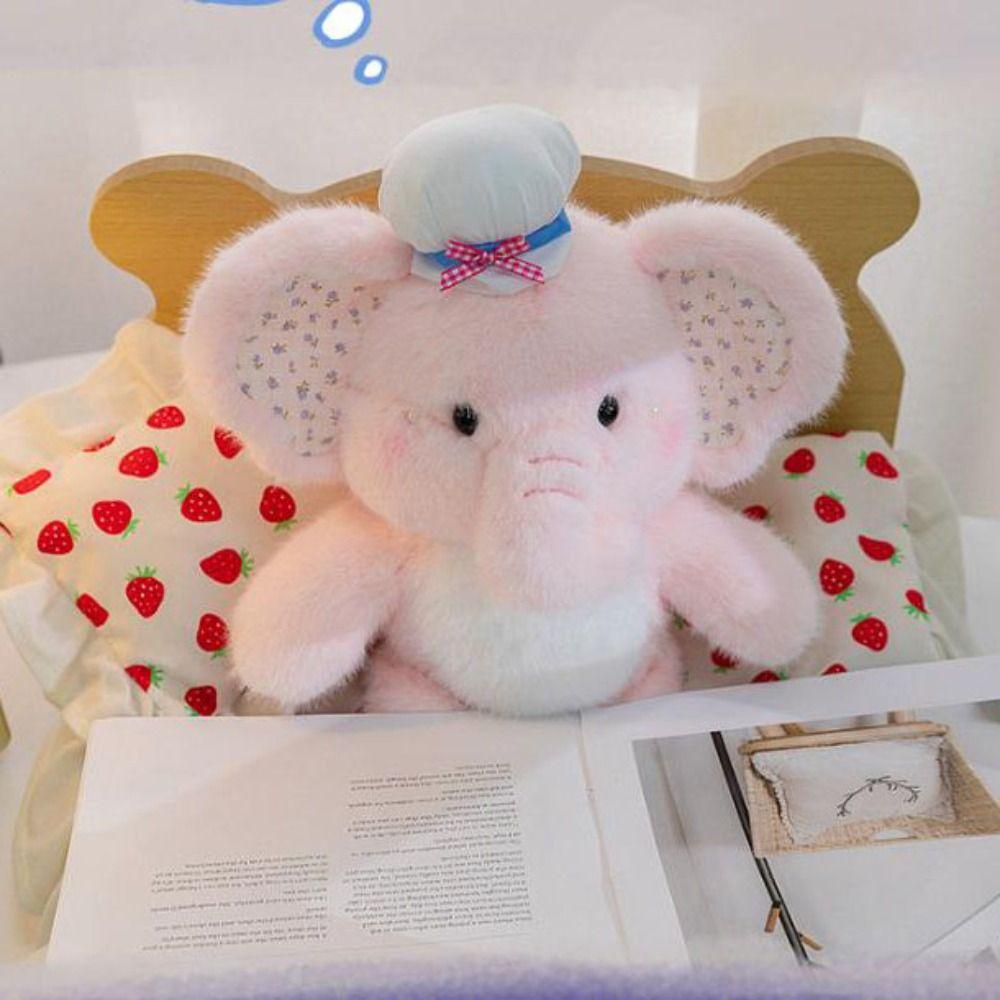 Fluffy Cartoon Elephant Plush Toys Soft Elephant Plush Toys Elephant Plush Doll Boys Girls