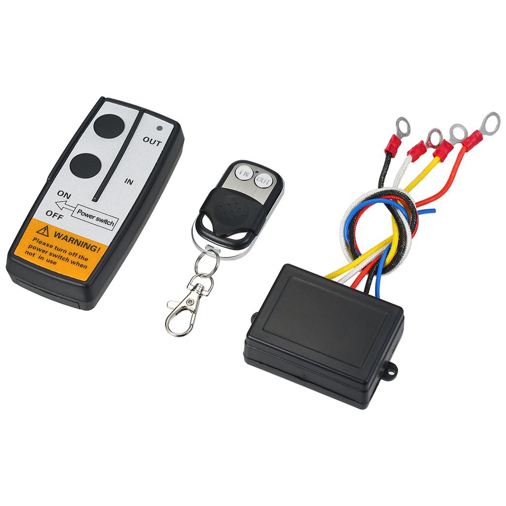 12V   Wireless Winch Remote Control Kit 12V 50ft 2 Remotes with Indicator Light for Truck   ATV SUV
