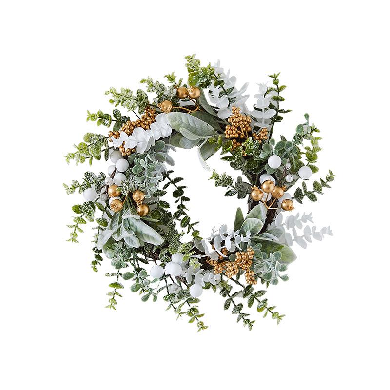 Luminous Christmas Wreath: Festive Door & Wall Decoration for Bar & Mall Scenes