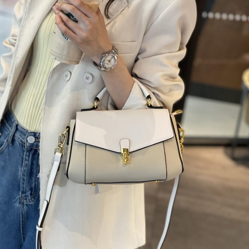

Genuine Leather Women s Bag New Trendy All-match Messenger Shoulder Bag Ladies Fashi First Layer Cowhide Handbag High Quality 24 x 10 x 16 cm бежевый