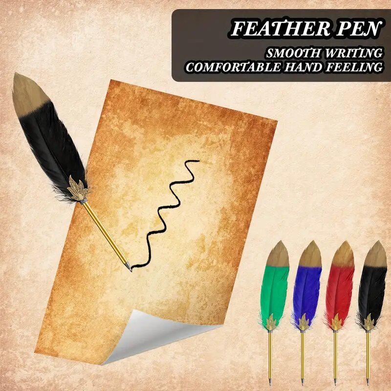 Maple Leaf Creative Quill Ballpoint Pen – Ideal Christmas Gift, Student Prize, Signature Pen, or Souvenir.