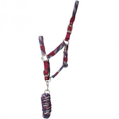 Hy Adjustable Horse Headcollar and Leadrope