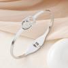 Bracelet en Acier Titane avec Strass Creux Style Européen Américain - Accessoires en Acier Inoxydable Inaltérables