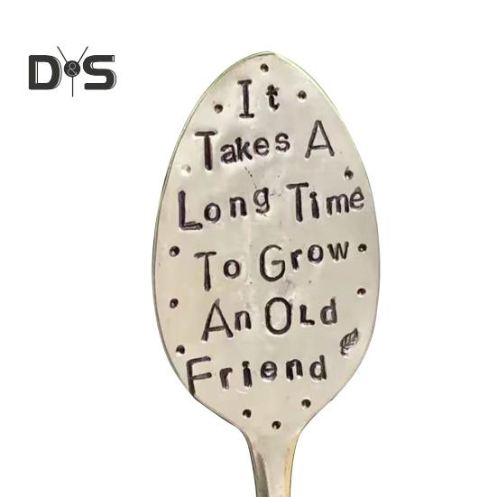 

Садовый маркер из нержавеющей стали с гравировкой на ложке, этикетка для растений, маркер для трав и овощей, винтажная бирка для растений, подарок на день дружбы для любителей садоводства A