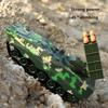 Remote Control 2.4g Battle Tank Military Missile Launcher Electronic Acousto Optic Rc Kids Toy Shoot Bulletstank Model Kids Toys