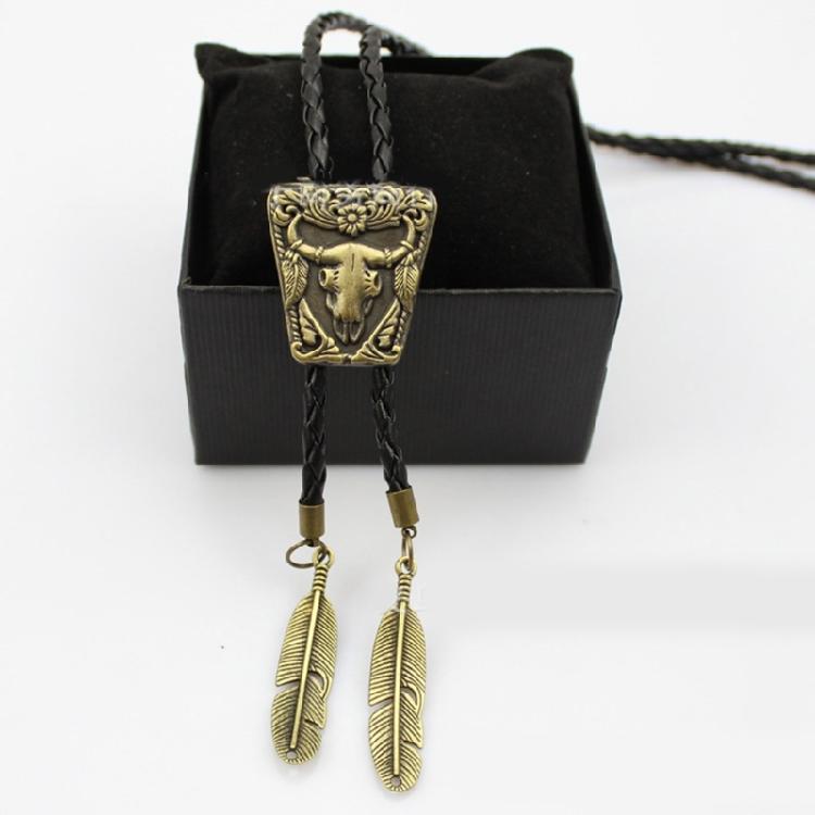 Cool Bolo Tie Necktie Western Cowboy Necktie Necklace Male Costume Accessory