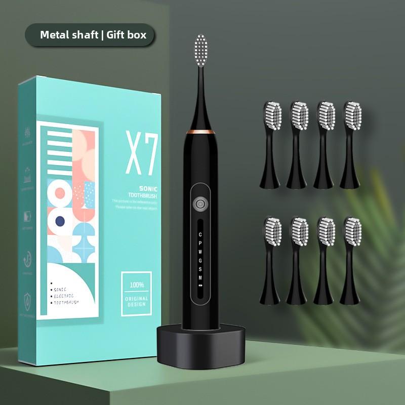 Weiche Borsten Elektrische Zahnbürste für Erwachsene Smart Home Schallzahnbürste Tragbar für Paare Lade-Set