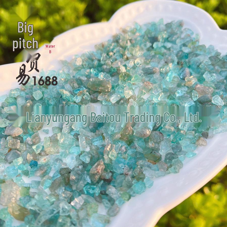 Natural Blue Apatite Raw Crystal Granules for Decoration, Science, and Archaeology