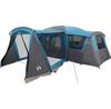Vidaxl Blue and Gray Camping Tent 745x700x217cm with Canopy