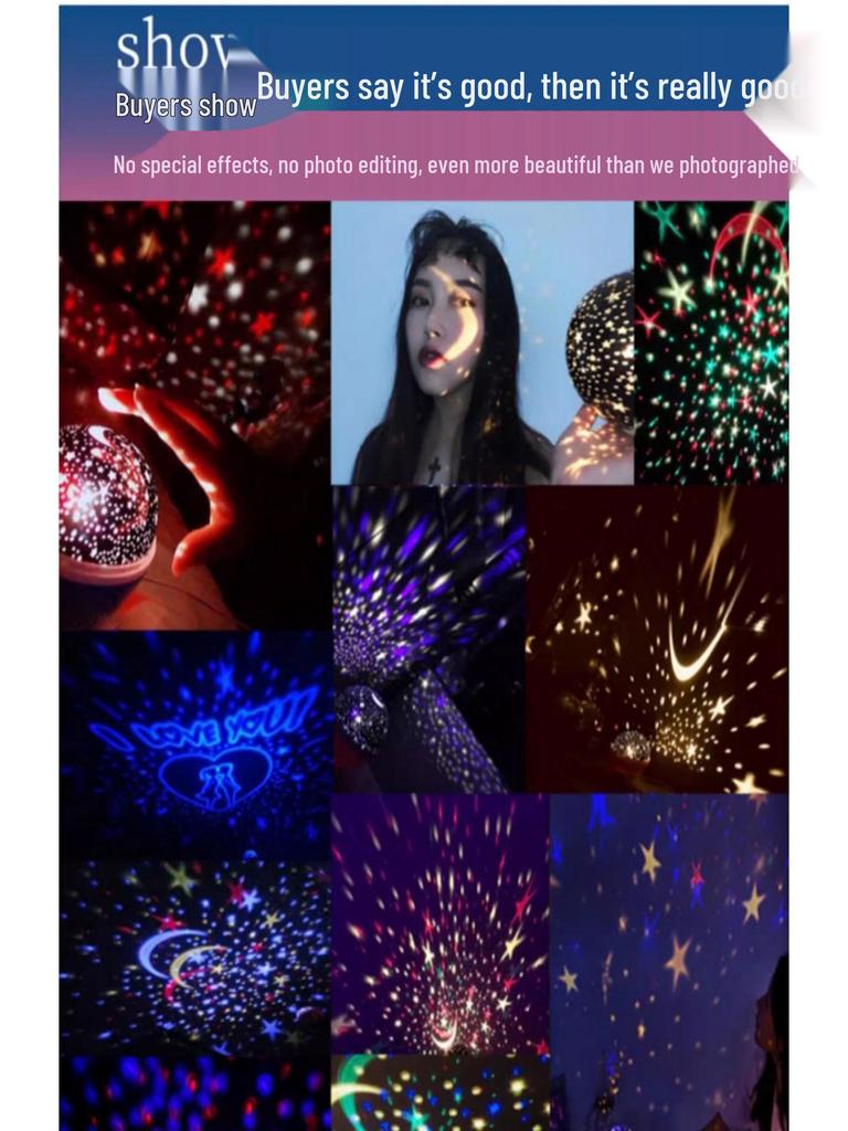 Milky Way Star Night Light: Anti-Glare Bedroom Star Projector & Birthday Gift