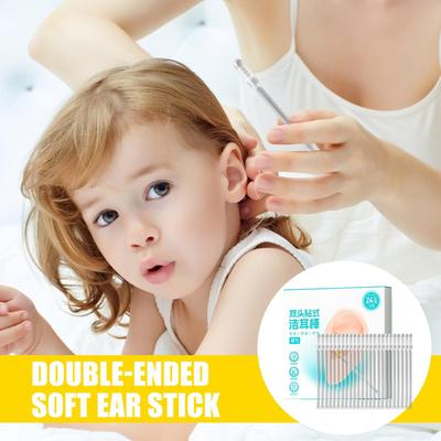 Earwax Remover Double Headed Cleaning Soft Reusable Ear Cleaner Sticky Earwax Pick For Adults Kids Pets Home Daily Bedroom