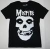 26 Rock Band Misfits Classic Skull With Logo Black Tee Shirt New Unisex T-Shirt