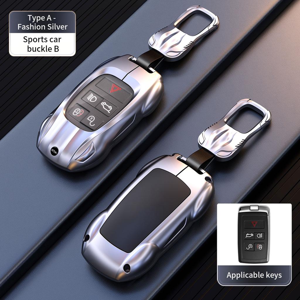 Zinc Alloy Car Key Case Cover for Land Rover Range Rover Discovery 5 Sport Jaguar XEL XE XF XJ F E-PACE 2018 2019 Accessories