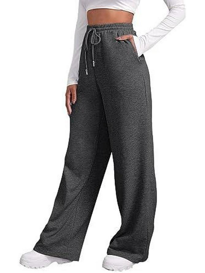 2024 Trendy High-Waisted Wide Leg Women's Sweatpants