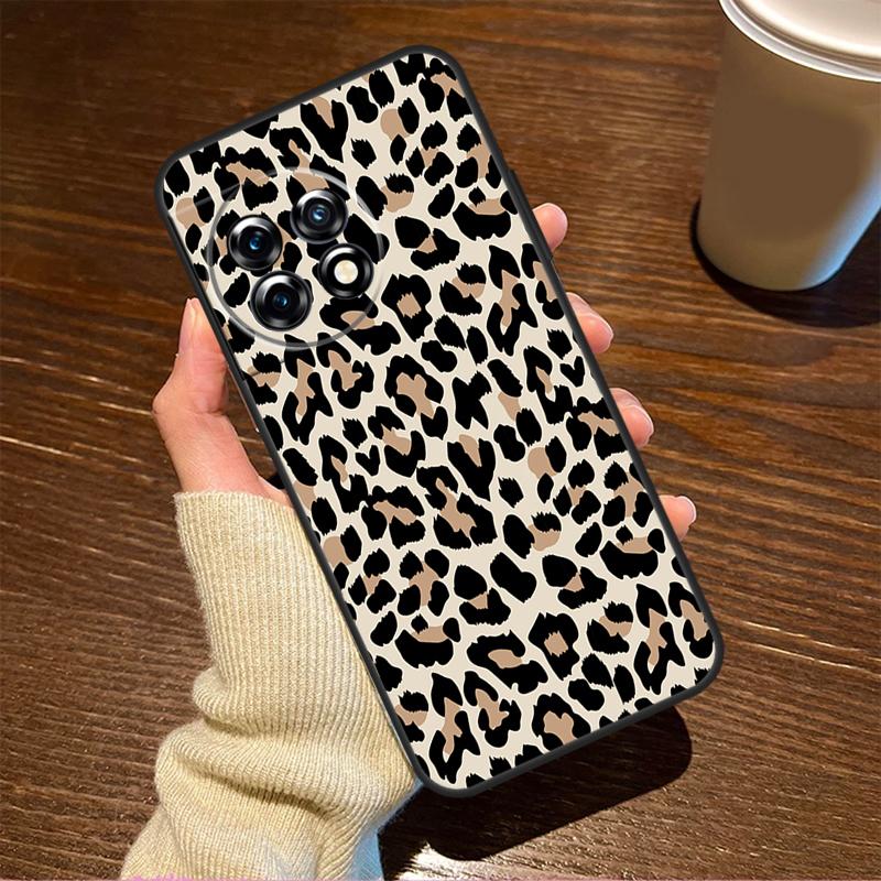 Leopard Skin Case For OnePlus 10T 8T 10R 12R 13R 13s 13 12 11 9 10 Pro Nord CE 5 2 3 4 Lite N20 N30 Cover