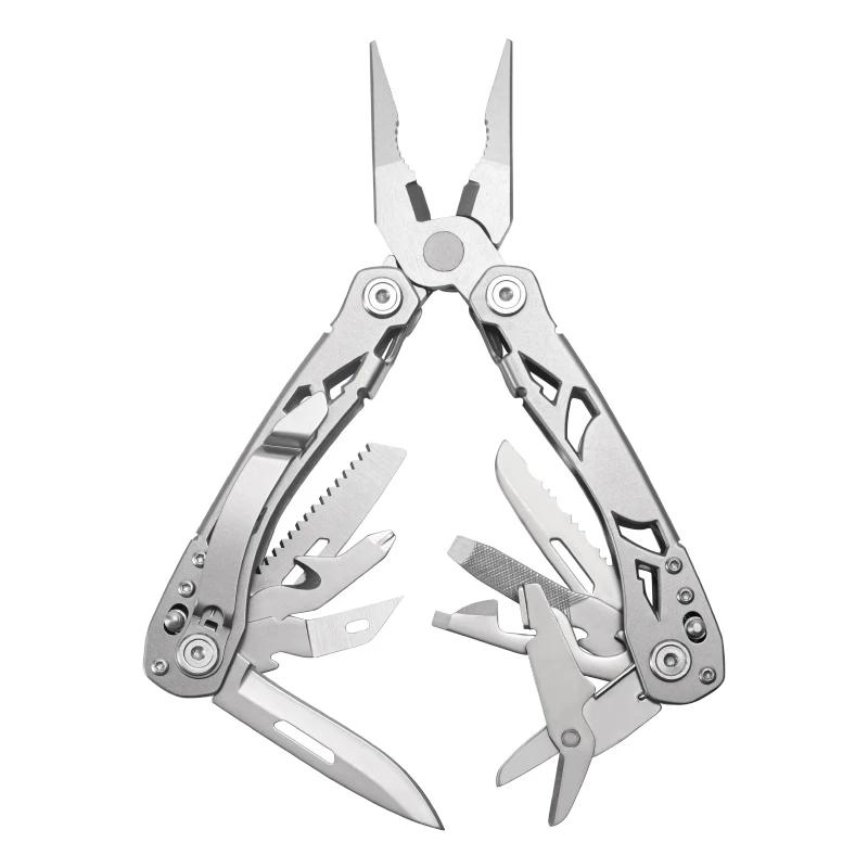 

Многофункциональные складные плоскогубцы Автомобильные гаджеты Комбинированный инструмент для кемпинга на открытом воздухе Мини-ножницы Портативное тактическое оборудование Плоскогубцы серебряный