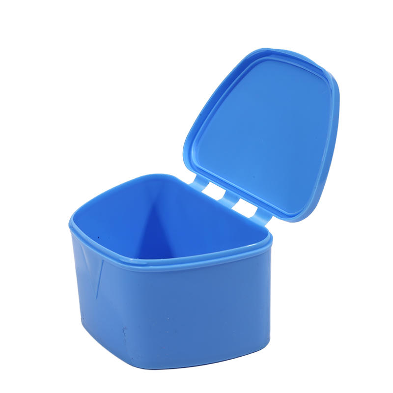 Dental Denture Box Orthodontic Dental Mouth Guard Box Retainer Case False Teeth Plastic  Whitening Container Denture Box