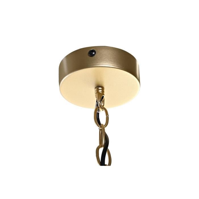 Suspension 50 x 46 x 30 cm doré métal blanc 50 w (2 unités)
