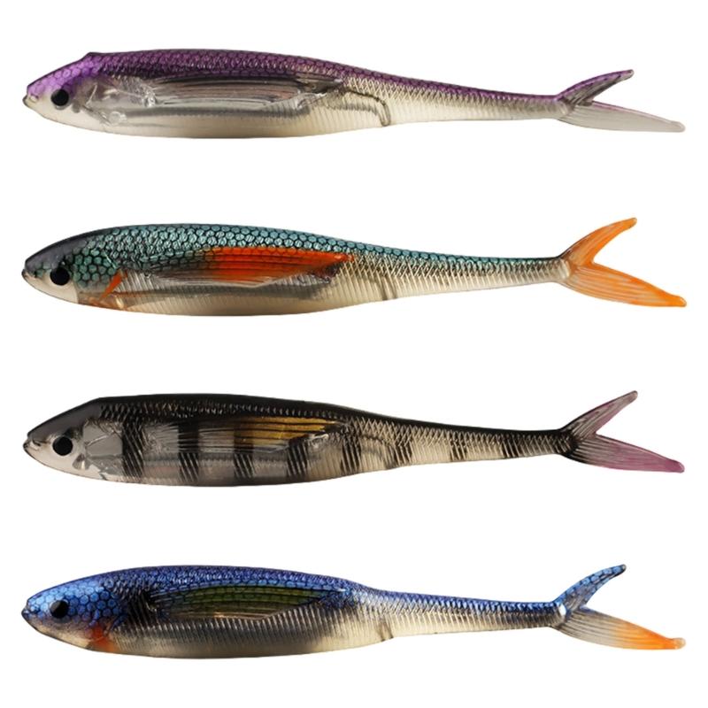 Forked Tail Fishing Lure 12cm 9g Soft Lure Fishing Tackle Accessories Artificial Swimbait Saltwater Swim Baits