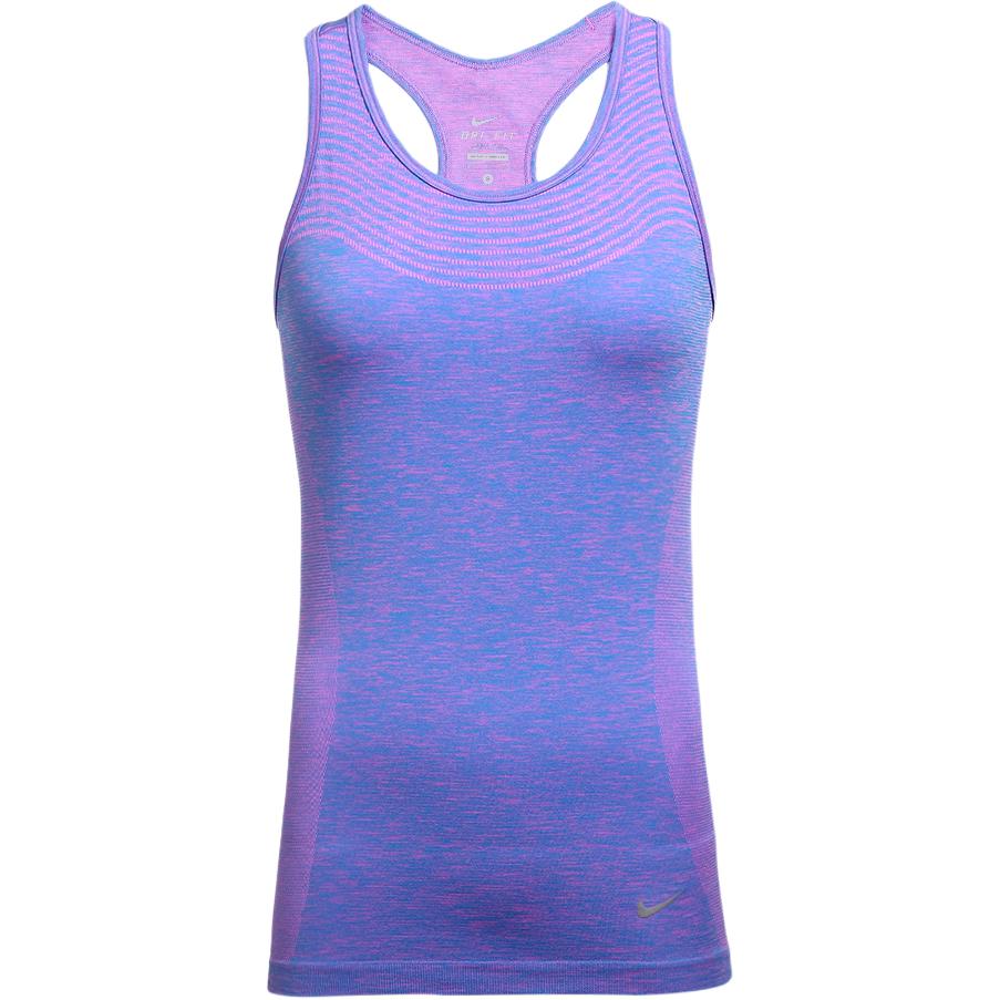 Nike Dri-Fit Lifestyle Series Knit Breathable Fashion Sleeveless Vest Women Tops Blue Purple 718568-640