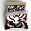 White Nine-Tailed Fox Design Bedding Duvet Cover Set Duvet Cover Pillowcases  (1*Duvet Cover 2*Pillowcases, without duvet insert)