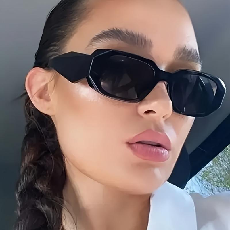 Stylish Rectangular Fashion Glasses for Men & Women Perfect for Parties Nightclubs Durable PC Frame Decorative Glasses