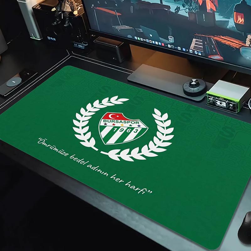 BURSASPOR Color Mouse Pad Large Gaming Table Cushion Non-slip Laptop Tablet Big Mousepad XXL Mat Mini PC Playmat With Lock edge