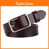 Color Solid Leather Womens Fashion Waist Belt Square Buckle Casual Use Everyday